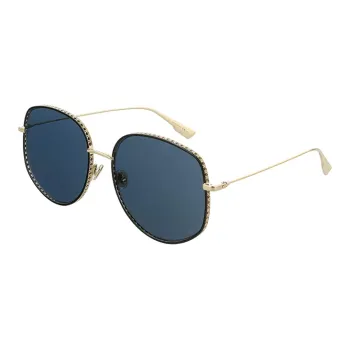 DIOR Sunglasses Unisex Blue Gold Color