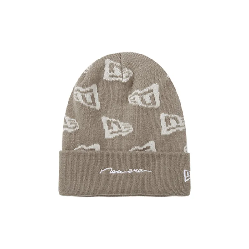 New Era Beanies Unisex Brown-1