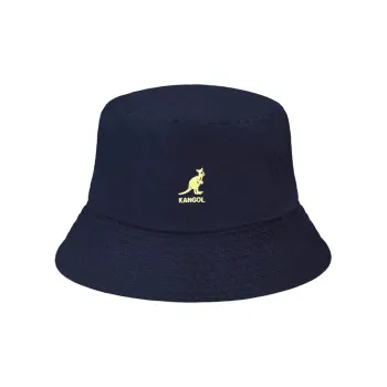 KANGOL Embroidered Logo Washed Bucket Hat
