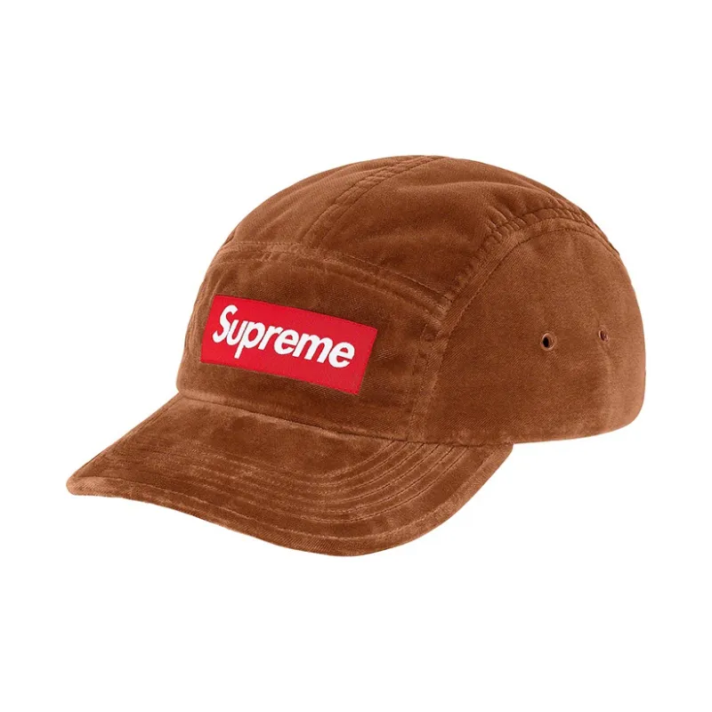 Supreme Velvet Pattern Camp Cap-1