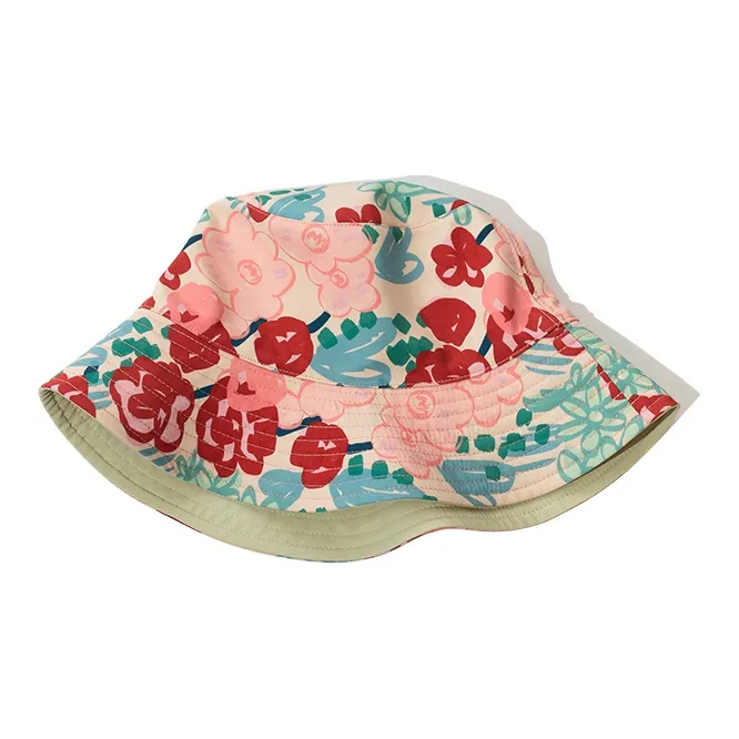 LOST PATTERN Polyester Double Sided Bucket Hat Sun Protection Sun Hat Women's-2