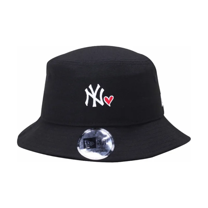 New Era New Era X MLB Co brand Cotton Bucket Hats Unisex Black-0