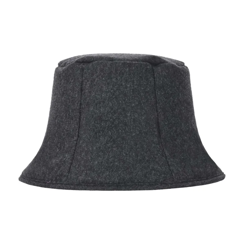 WE11DONE Bucket Hats Unisex Charcoal-1