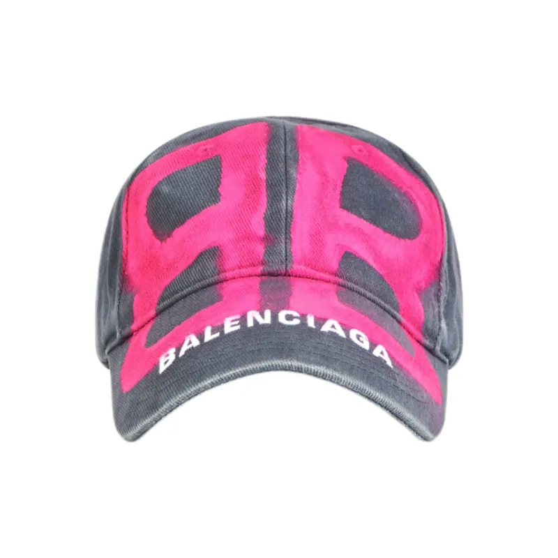Balenciaga Baseball Caps Unisex Dark Gray/Dark Pink - Cheap Balenciaga Baseball Caps Unisex Dark Gray/Dark Pink - Cheap