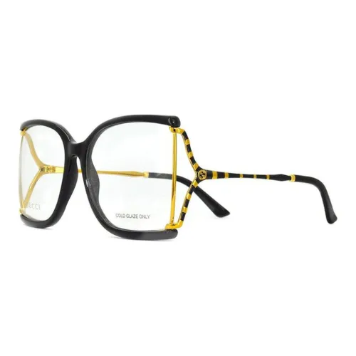 GUCCI Eyeglass Frames Women's Black/Gold