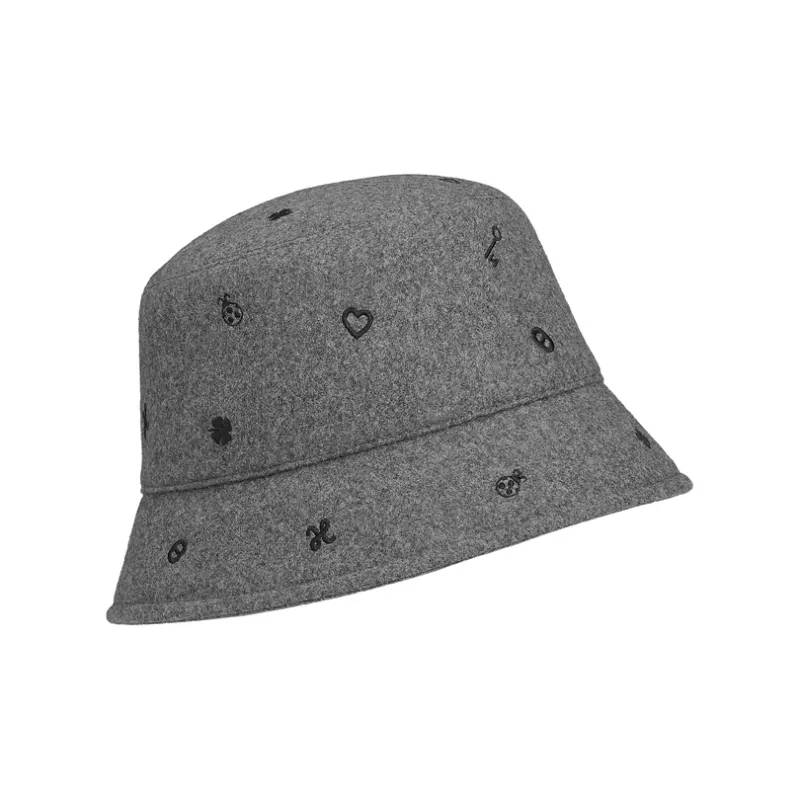 HERMES Cashmere Bucket Hats Unisex-0