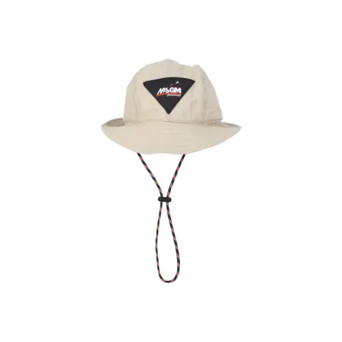 MSGM Bucket Hats Unisex Light Brown