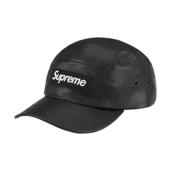 Supreme Leather Camp Cap