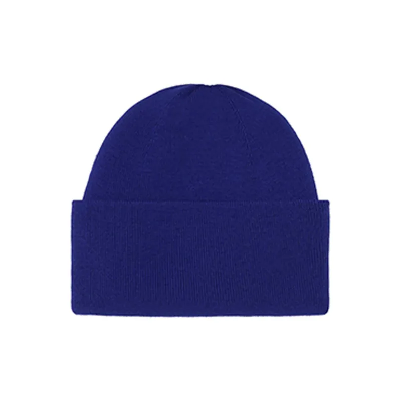 WE11DONE Logo Patch Wide Rib Beanie-1