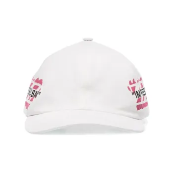 OFF WHITE Diag Stencil Print Baseball Hat
