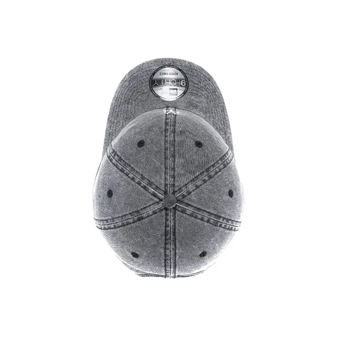 New Era Cotton Baseball Caps Unisex Gradient Dark Gray-4