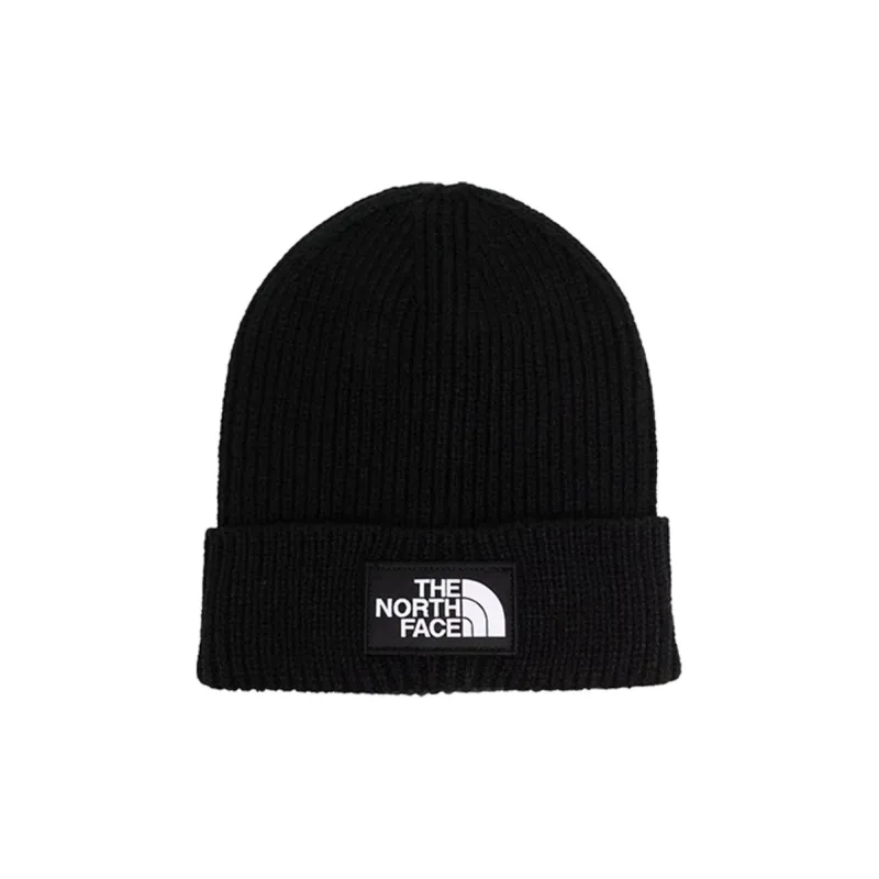 THE NORTH FACE Logo Patch Ribbed Beanie-0