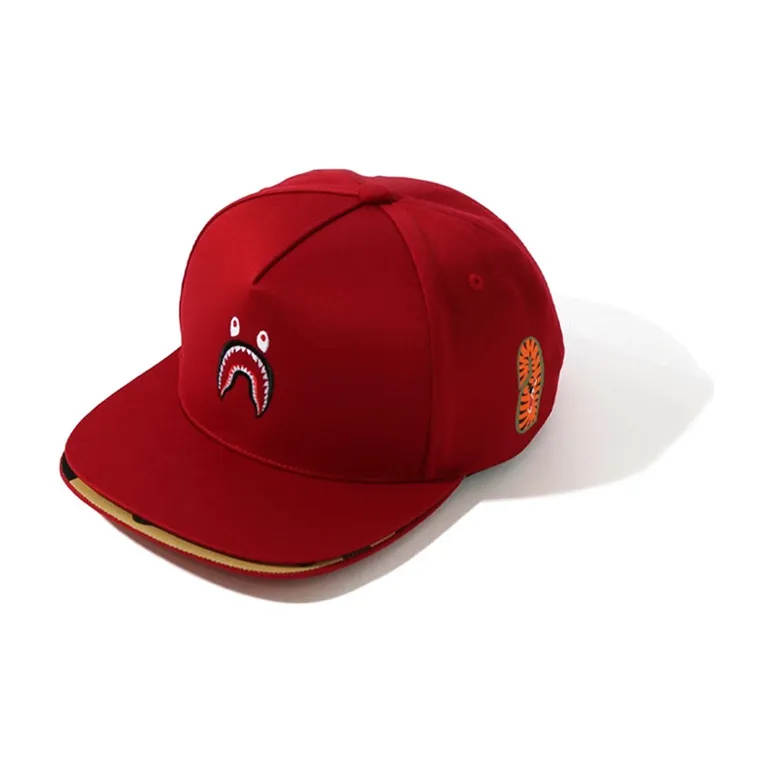 A BATHING APE Double Visor Shark Snapback Cap-7