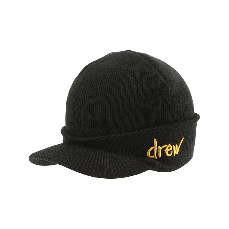 Drew House Scribble Billed Waffle Beanie-0
