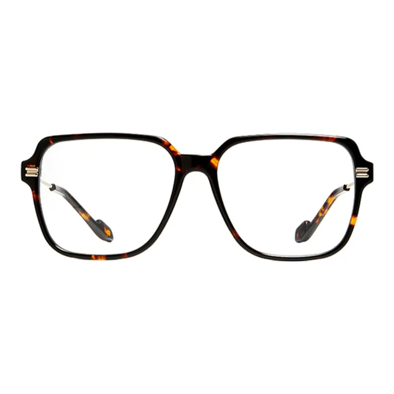 GENTLE MONSTER Metal Square Eyeglass Frames Unisex Tortoiseshell-0