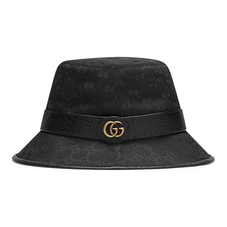 GUCCI Gg Canvas Bucket Hat With Double G-0