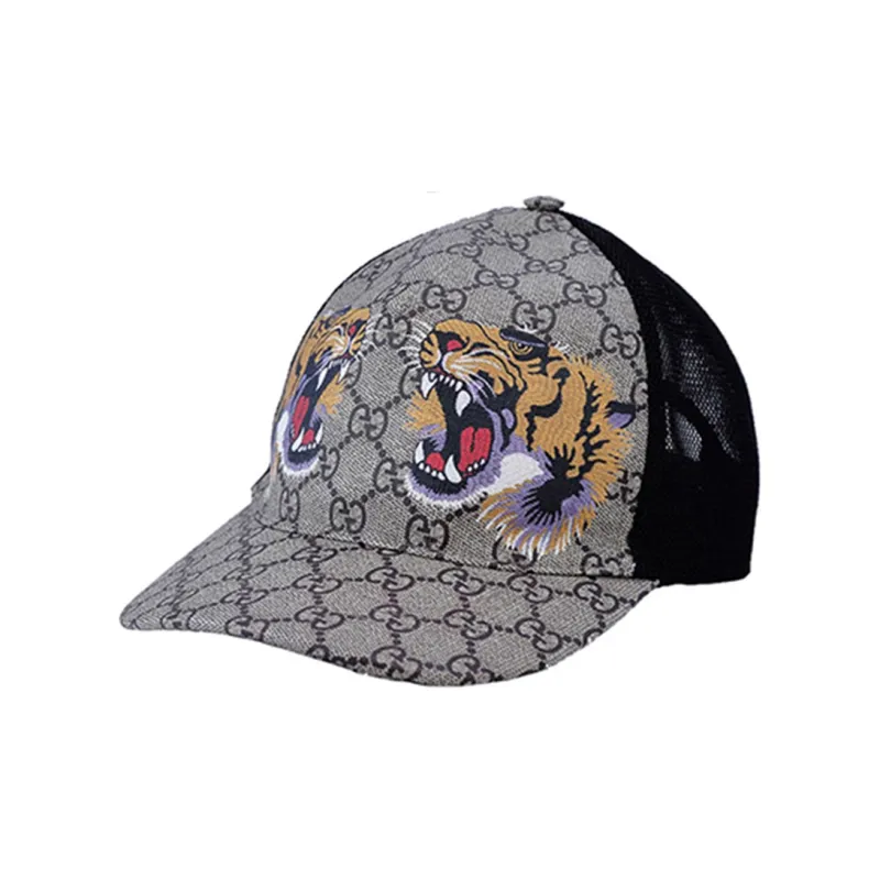 GUCCI Tigers Print Gg Supreme Baseball Hat-1