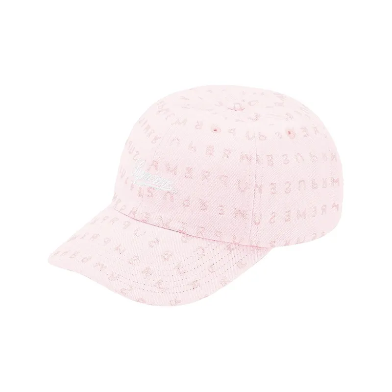 Supreme Jacquard Logos Denim Six Panel-4