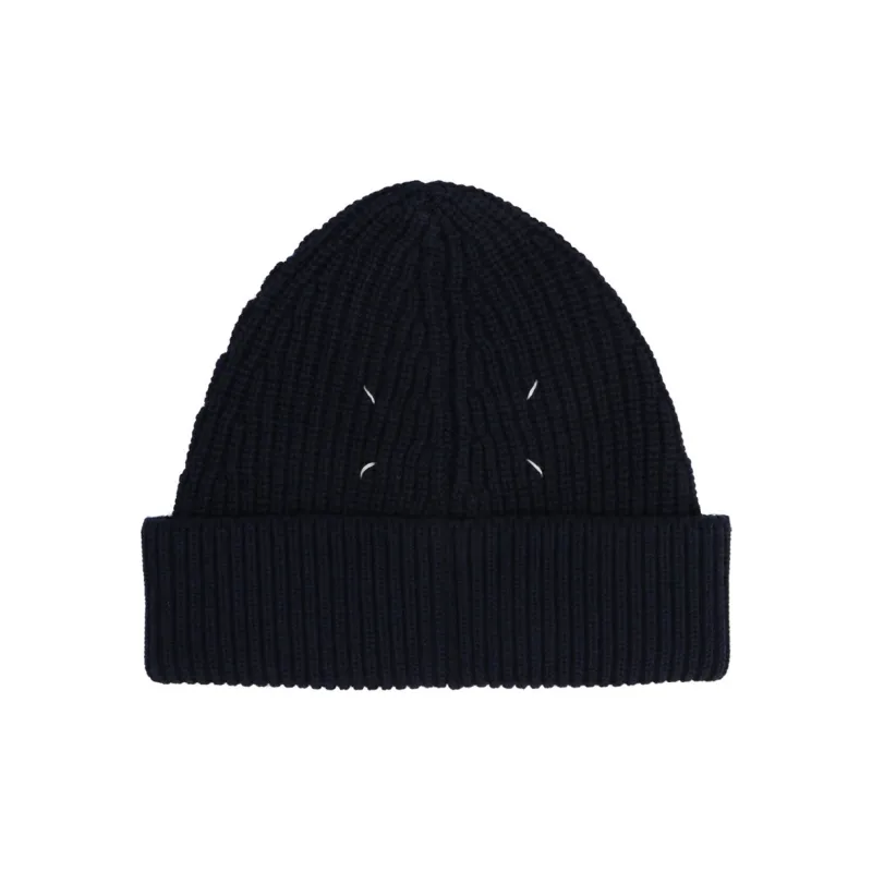 Maison Margiela Four-Stitches Knit Beanie-0
