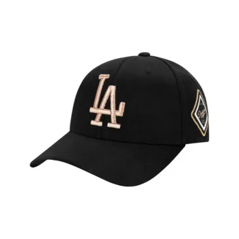 MLB Wool Blend Baseball Caps Unisex Black/Rose Gold