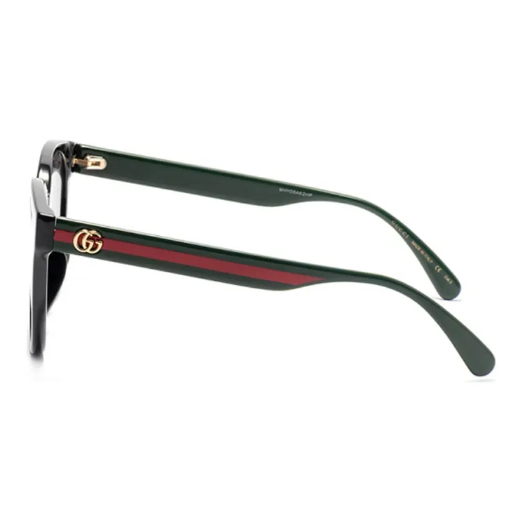 GUCCI Round Full Frame Acetate Sunglasses Black-2