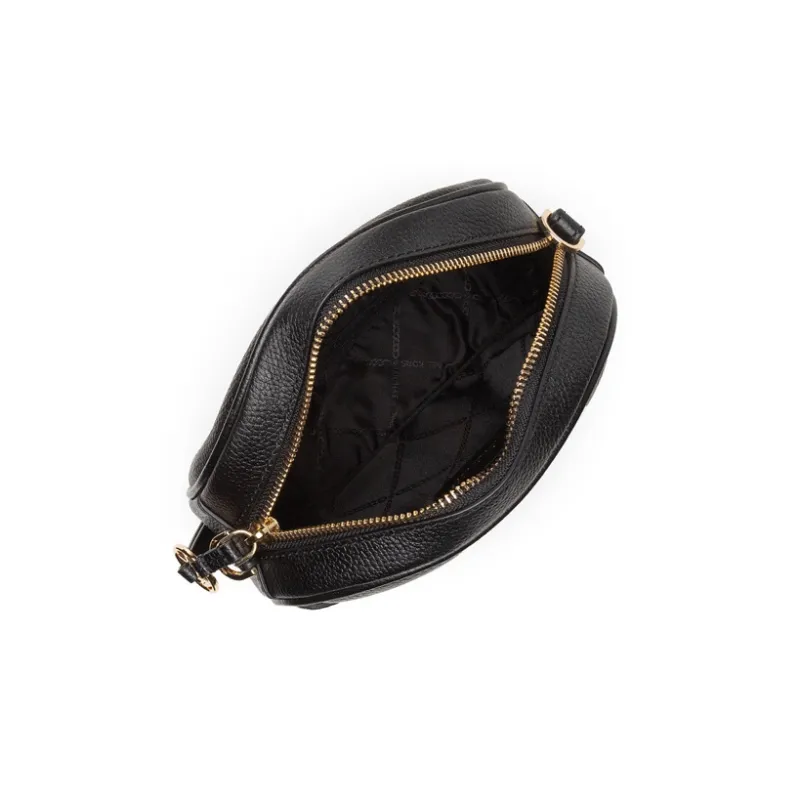 MICHAEL KORS Jet Set Small Pebbled Leather Convertible Camera Bag-3