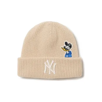 MLB Acrylic Beanies Unisex Ecru