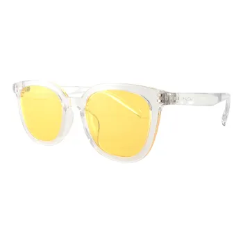 MUZU TR/Memory Plastic Square Sunglasses Unisex