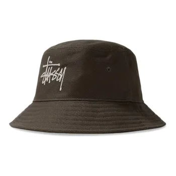 Stussy Big Logo Twill Bucket Hat