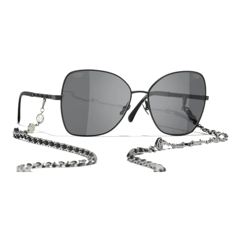 CHANEL Sunglasses Women's Black-1