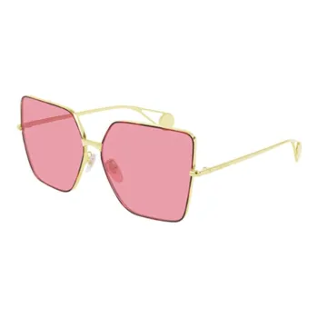 GUCCI Sunglasses Women's Pink Gold