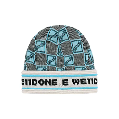 WE11DONE Beanies Unisex Blue