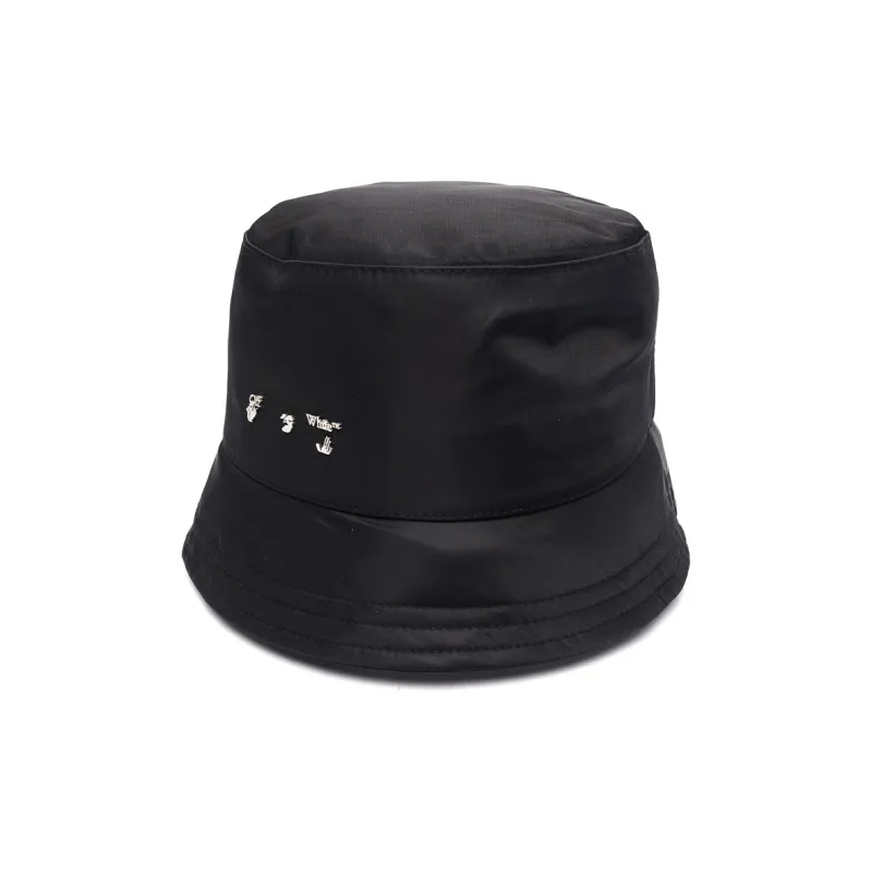 OFF WHITE Bucket Hats Unisex Black-0