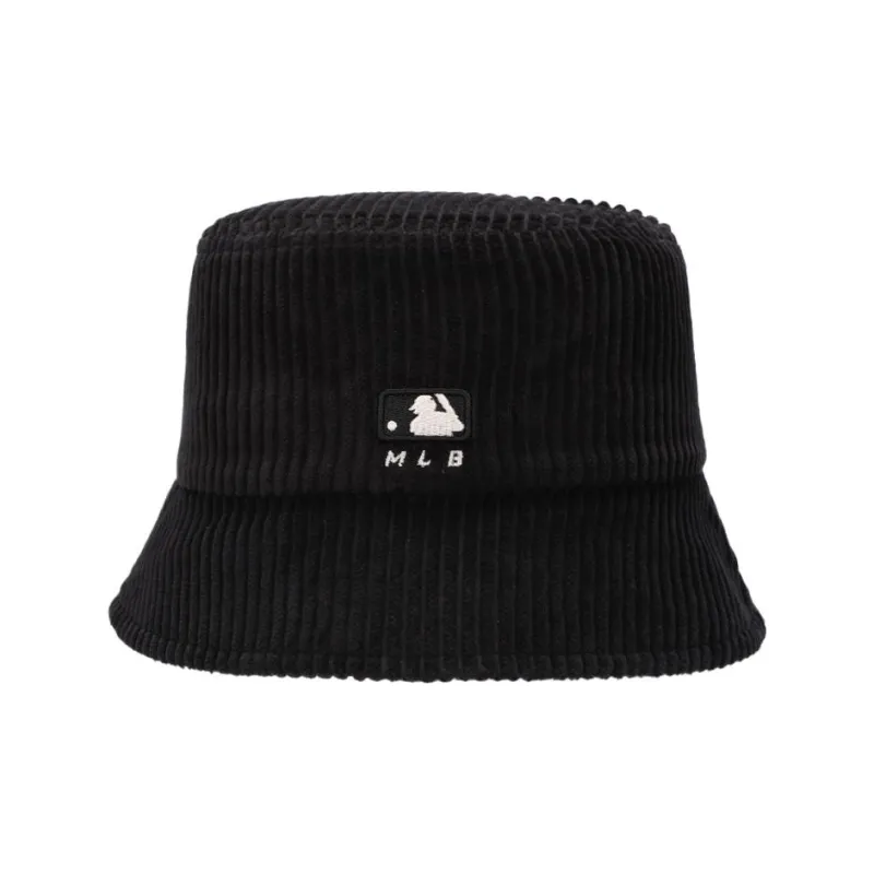 MLB New York Yankees Corduroy Bucket Hats Unisex Black-2