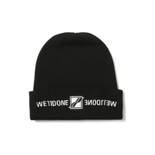 WE11DONE Beanies Unisex Black