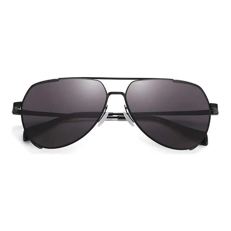 ZIPPO Aviator Sun Protection Sunglasses Unisex BK-Matte Black/GY-Antique Copper Gray-1