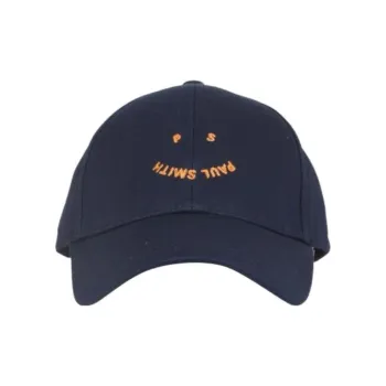 Paul Smith Smiley Logo Embroidered Baseball Cap