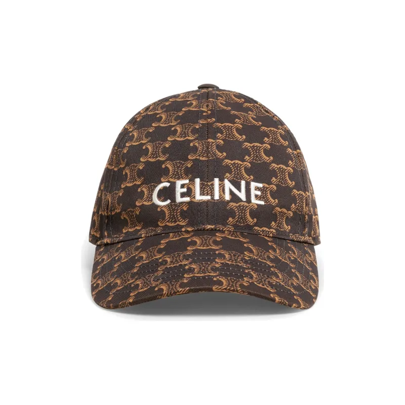 CELINE Baseball Caps Unisex Brown-1