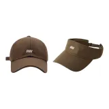 2 Pack (Baseball Cap Coffee+Visor Cap Coffee)