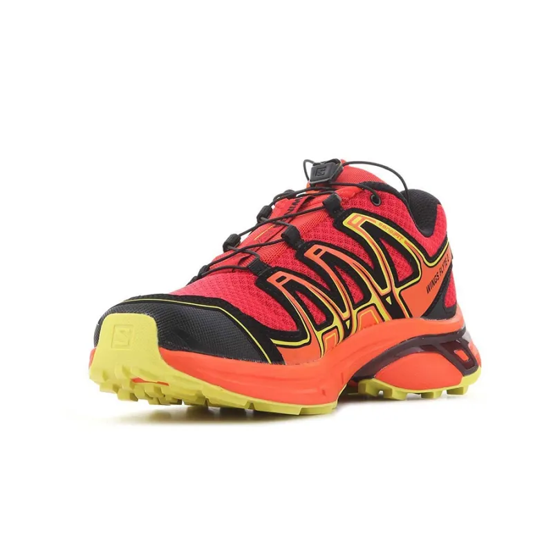 SALOMON Outdoor Shoes Men Low Top Red/Black/Yellow-2