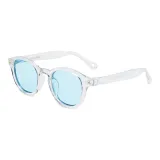 Transparent Frame with Blue Polarized Lens