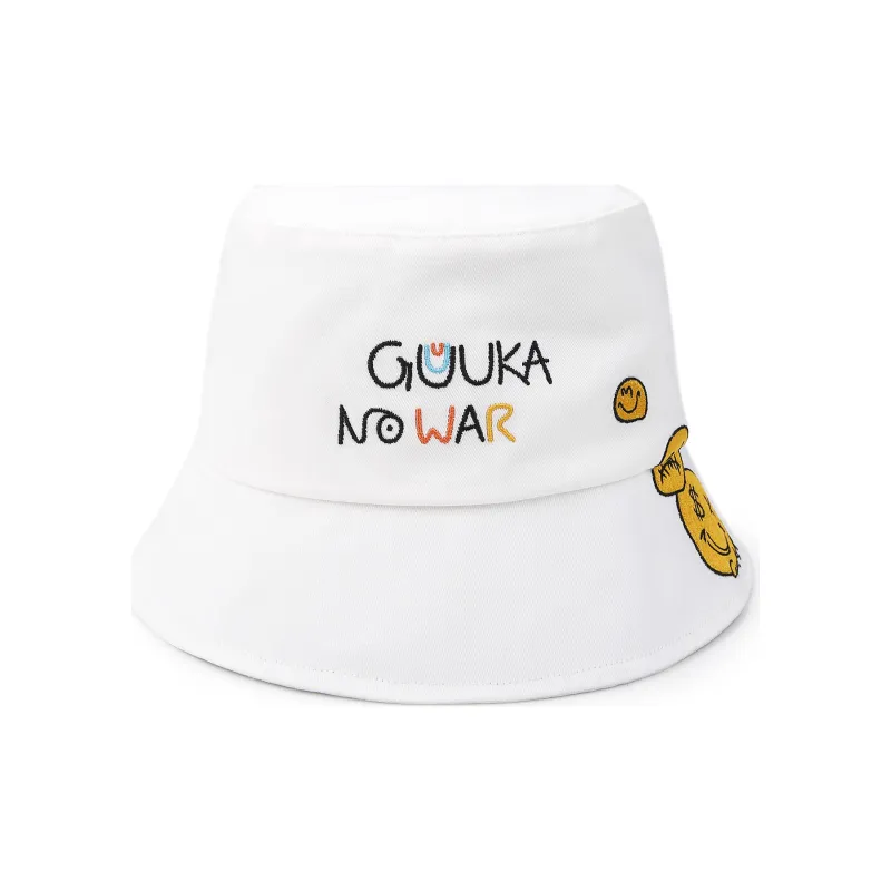 Guuka Bucket Hats Unisex White-0