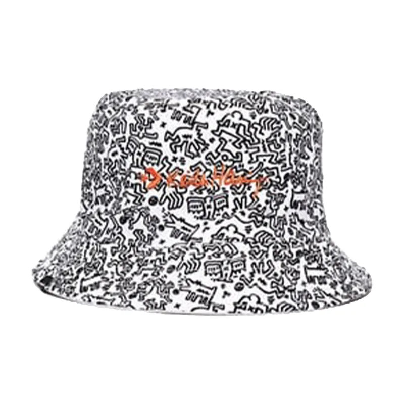 Keith Haring X Converse Bucket Hats Unisex White-1