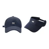 2 Pack (Baseball Cap Navy Blue+Visor Cap Navy Blue)