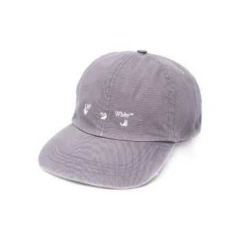 OFF WHITE Baseball Cap Unisex Gray