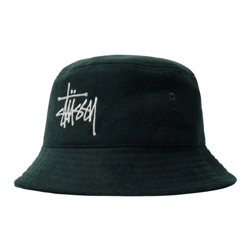 Stüssy Fuzzy Embroidered-logo Bucket