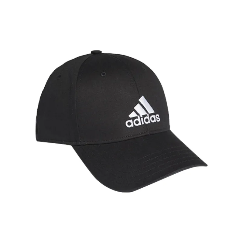 adidas Logo Embroidered Summer Cotton Baseball Cap Black-0