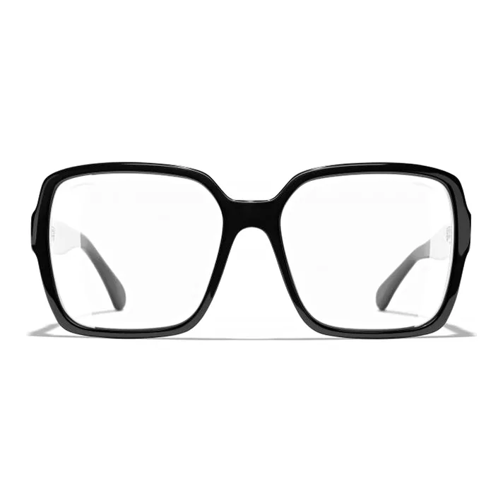 CHANEL Square Sunglasses Women's Black-3
