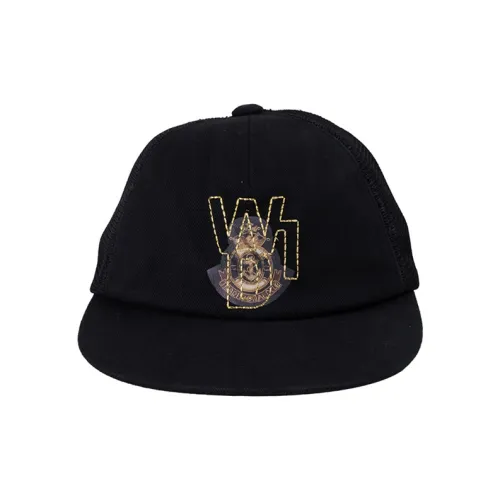 WE11DONE Men’s Embroidery Logo Baseball Cap Black Male