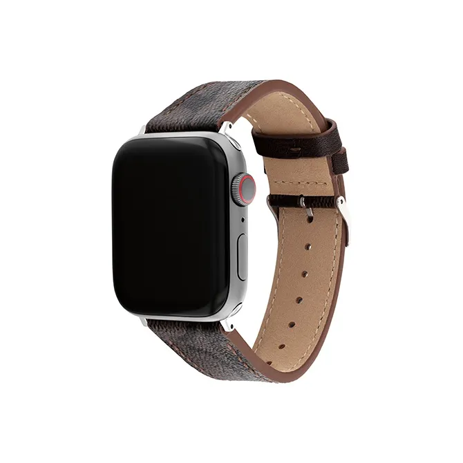 COACH Apple Compatibility Watch Band 42mm/44mm Cowhide Leather Material-2